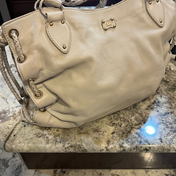 Michael Kors braided cream satchel - Picture 5 of 12